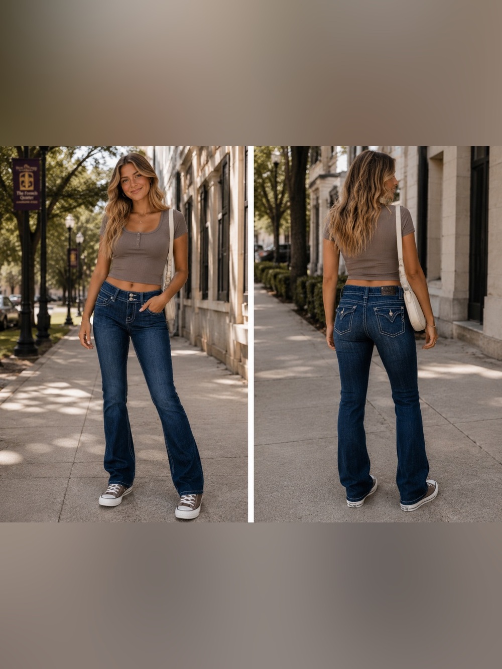 Vigoss Collection Bootcut Jeans Women's Size 1 Dark Wash Stretch Long Inseam